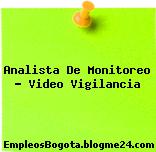 Analista De Monitoreo – Video Vigilancia