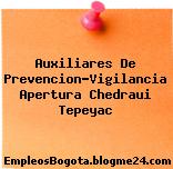 Auxiliares De Prevencion-Vigilancia Apertura Chedraui Tepeyac