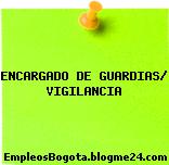 ENCARGADO DE GUARDIAS/ VIGILANCIA