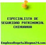 ESPECIALISTA DE SEGURIDAD PATRIMONIAL CHIHUAHUA
