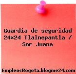 Guardia de seguridad 24×24 Tlalnepantla / Sor Juana