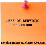 JEFE DE SERVICIO SEGURIDAD