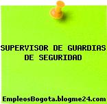 SUPERVISOR DE GUARDIAS DE SEGURIDAD
